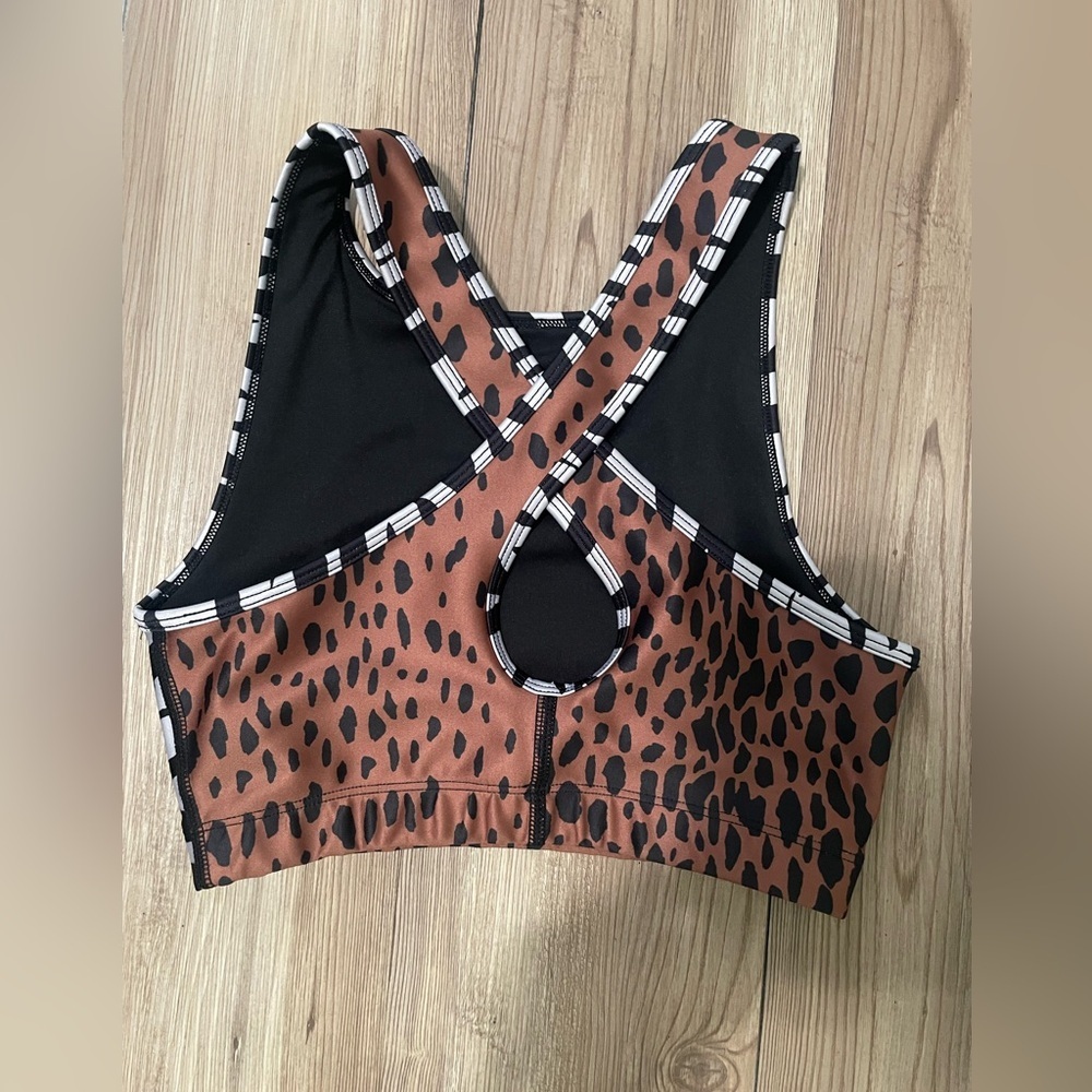 Good American Animal Print Sports Bra - Picture 2 of 3